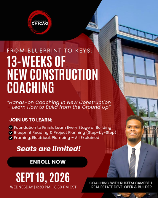 13-Weeks of New Construction Coaching - September